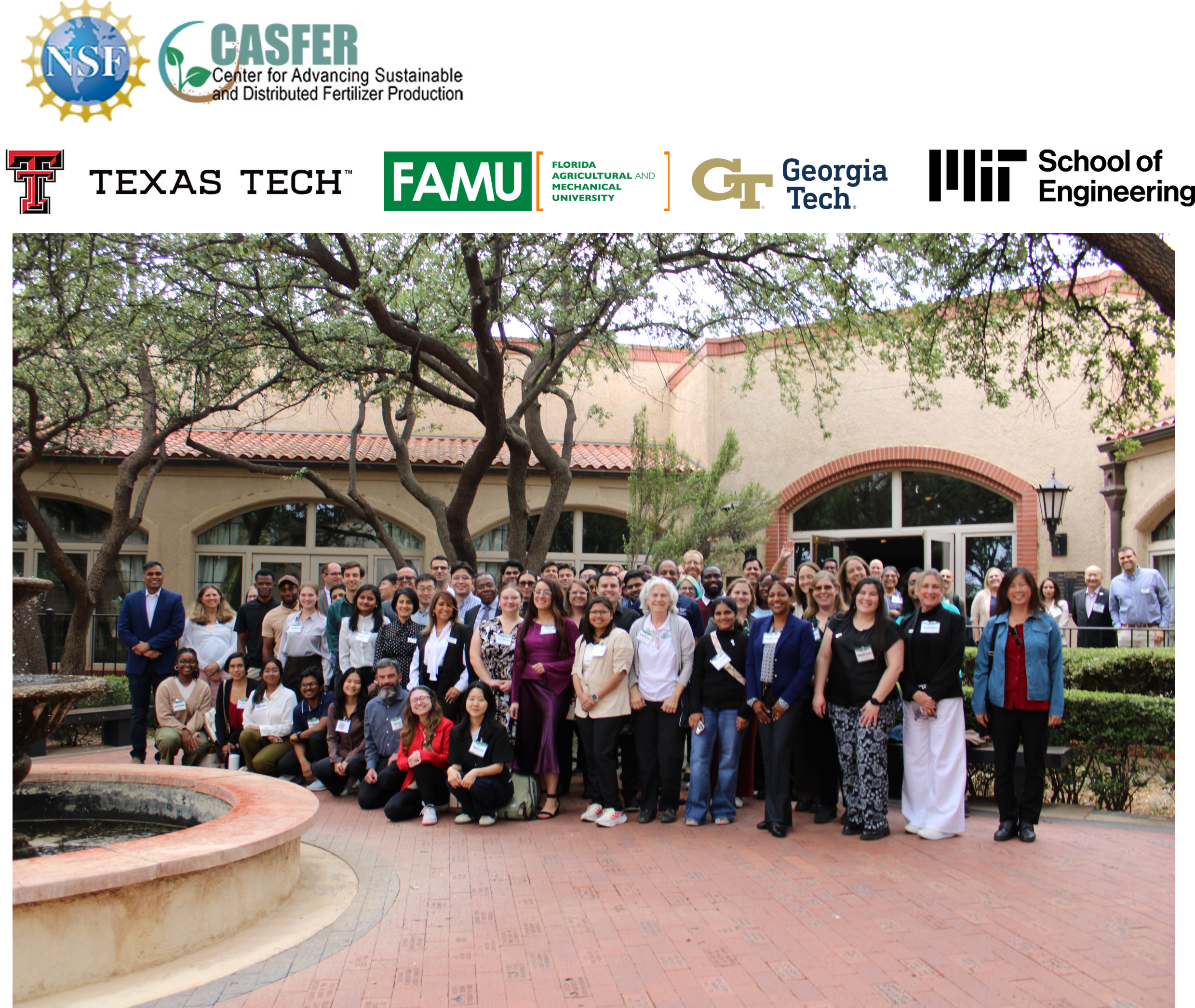 CASFER faculty, researchers, students, and collaborators gathered for the 2026 NSF site visit at Texas Tech University